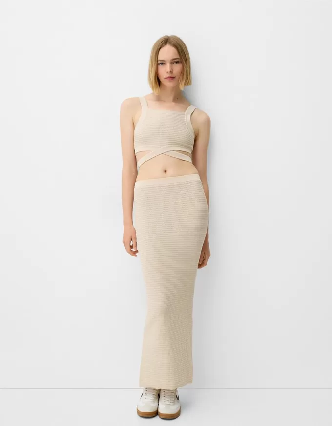 Cut-out midi skirt Cut-out midi skirt