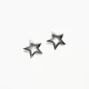 Dangling star earrings