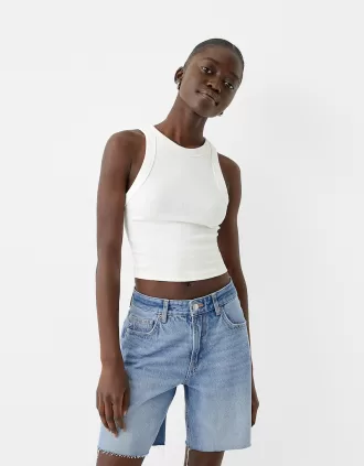 Denim Bermuda shorts