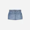 Denim cargo skirt with straps Denim cargo skirt with straps