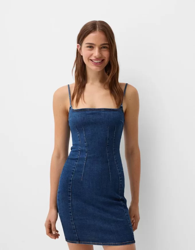 Denim mini dress Denim mini dress
