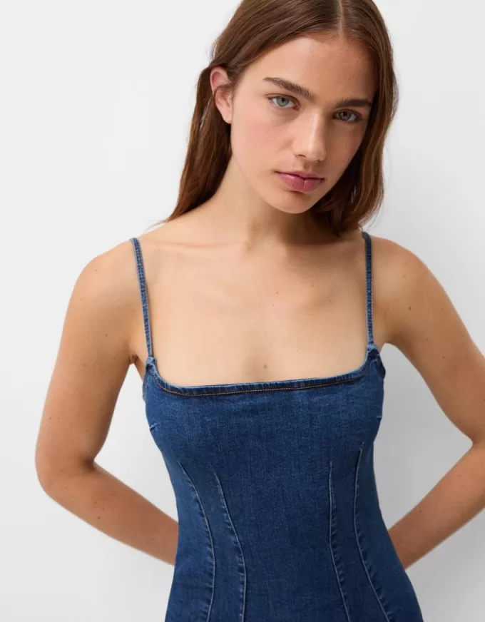 Denim mini dress Denim mini dress