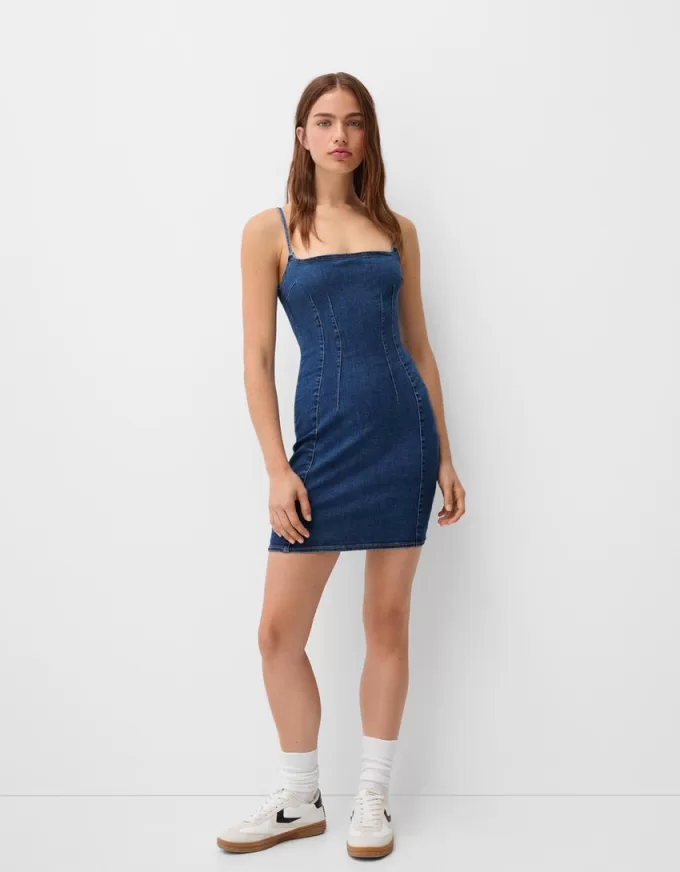 Denim mini dress Denim mini dress