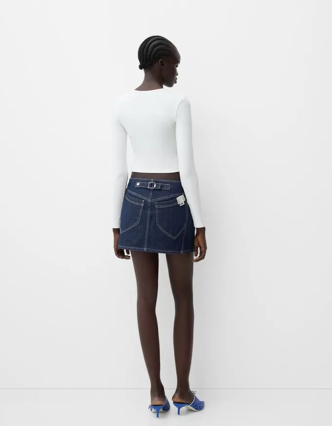 Denim mini skirt Denim mini skirt