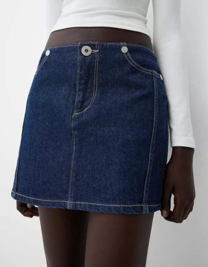 Denim mini skirt Denim mini skirt