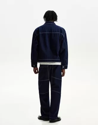 Denim trucker jacket