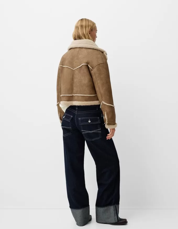 Double-sided faux leather jacket Double-sided faux leather jacket