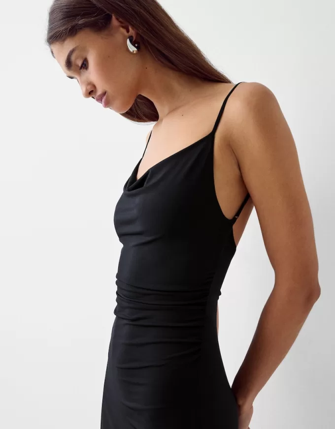 Draped strappy long dress Draped strappy long dress