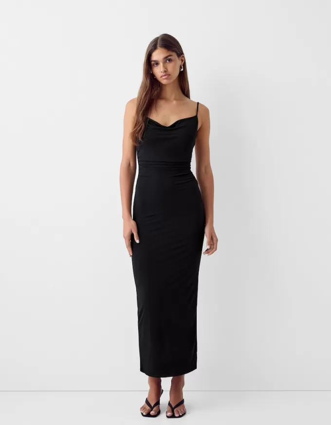 Draped strappy long dress Draped strappy long dress