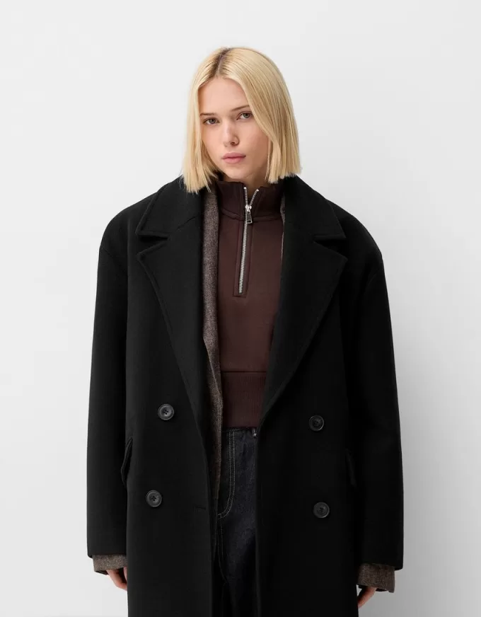 Drop shoulder coat Drop shoulder coat