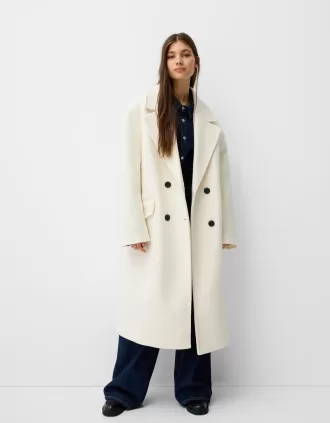 Drop shoulder coat