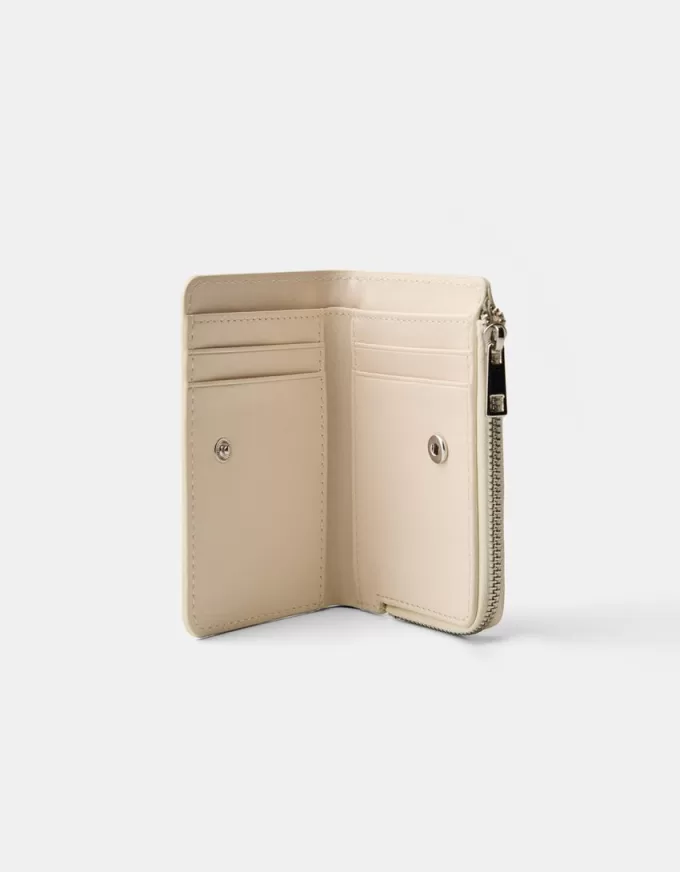 Embossed faux-patent finish animal print purse Embossed faux-patent finish animal print purse