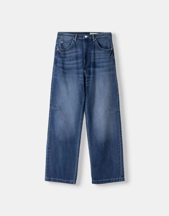 Embroidered baggy jeans Embroidered baggy jeans