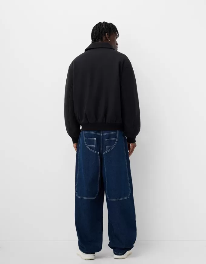 Embroidered felt texture jacket