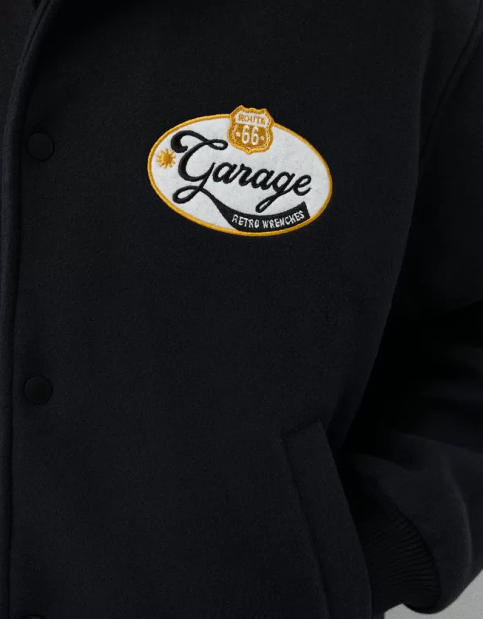 Embroidered felt texture jacket