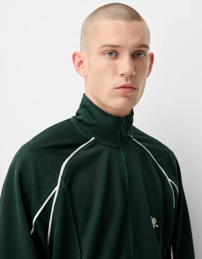 Embroidered interlock jacket Embroidered interlock jacket