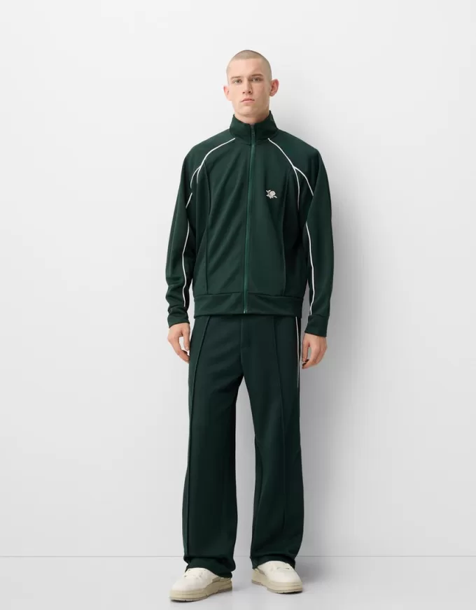 Embroidered interlock jacket Embroidered interlock jacket