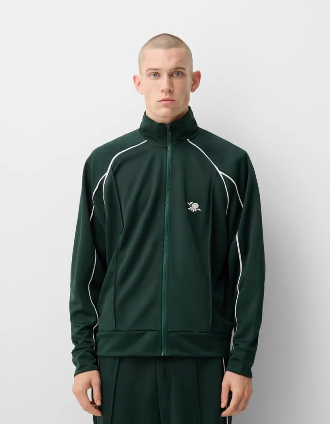 Embroidered interlock jacket Embroidered interlock jacket