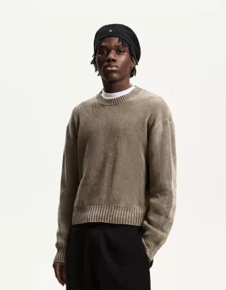 Faded boxy-fit sweater