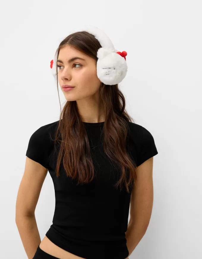 Faux fur Hello Kitty earmuffs