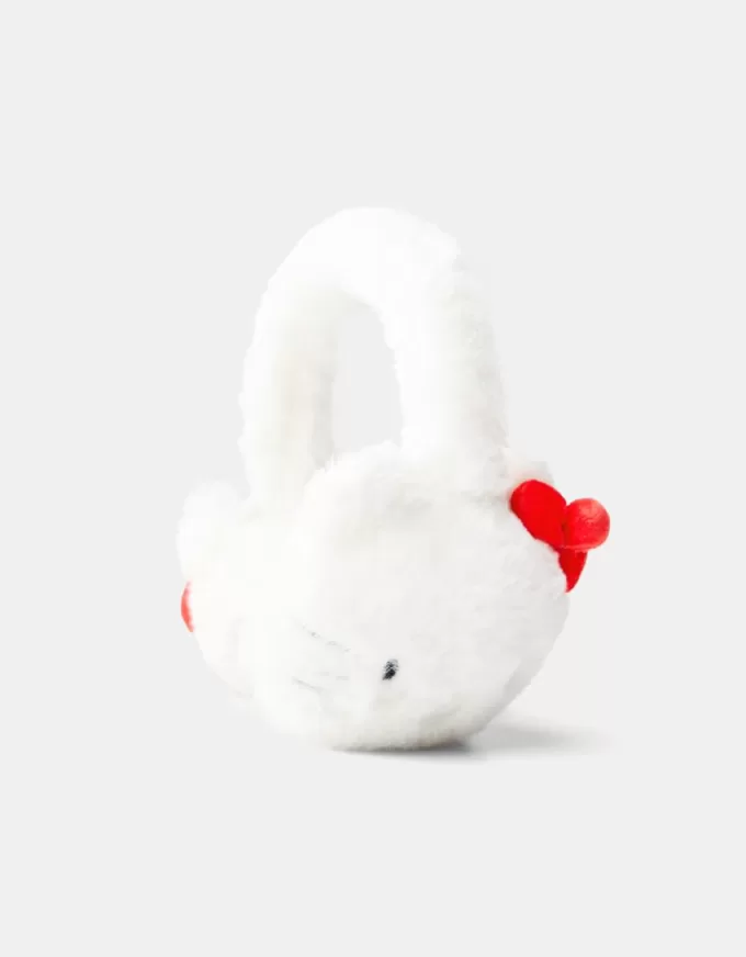 Faux fur Hello Kitty earmuffs