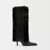 Faux fur high-heel boots Faux fur high-heel boots
