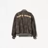 Faux leather bomber jacket Faux leather bomber jacket