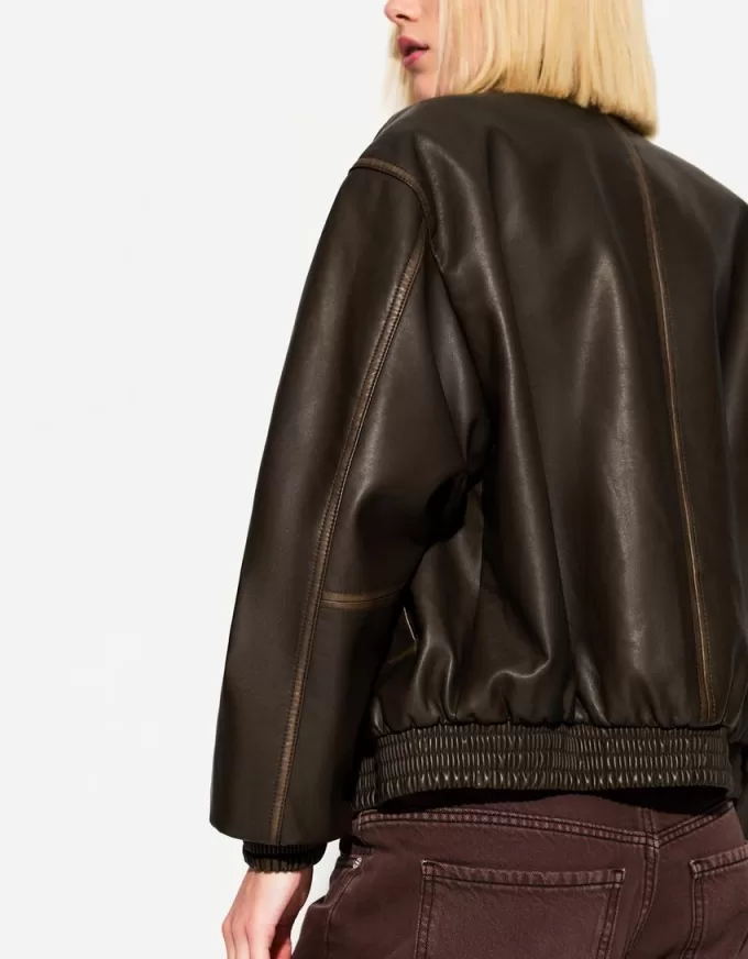 Faux leather oversize jacket Faux leather oversize jacket