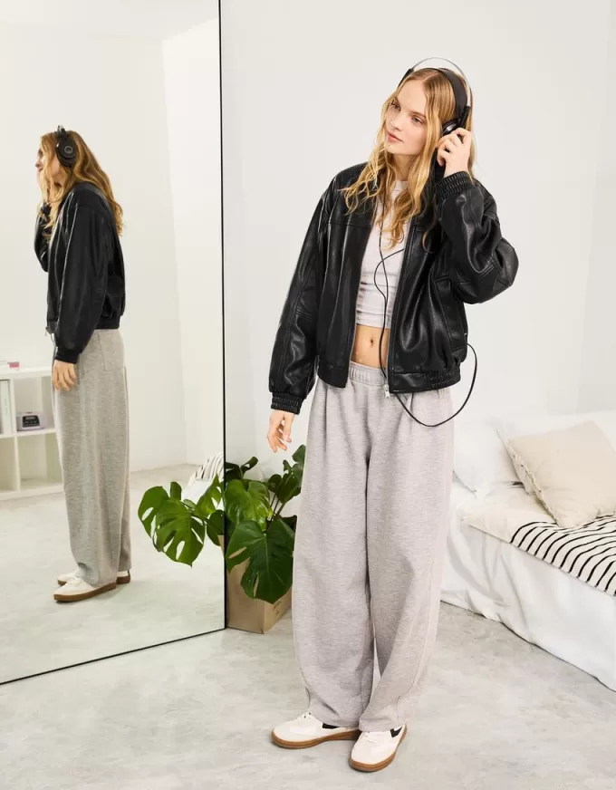 Faux leather oversize jacket Faux leather oversize jacket