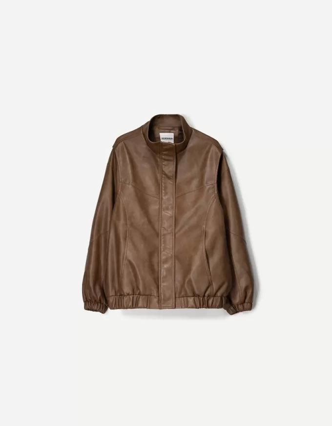 Faux leather oversize jacket Faux leather oversize jacket