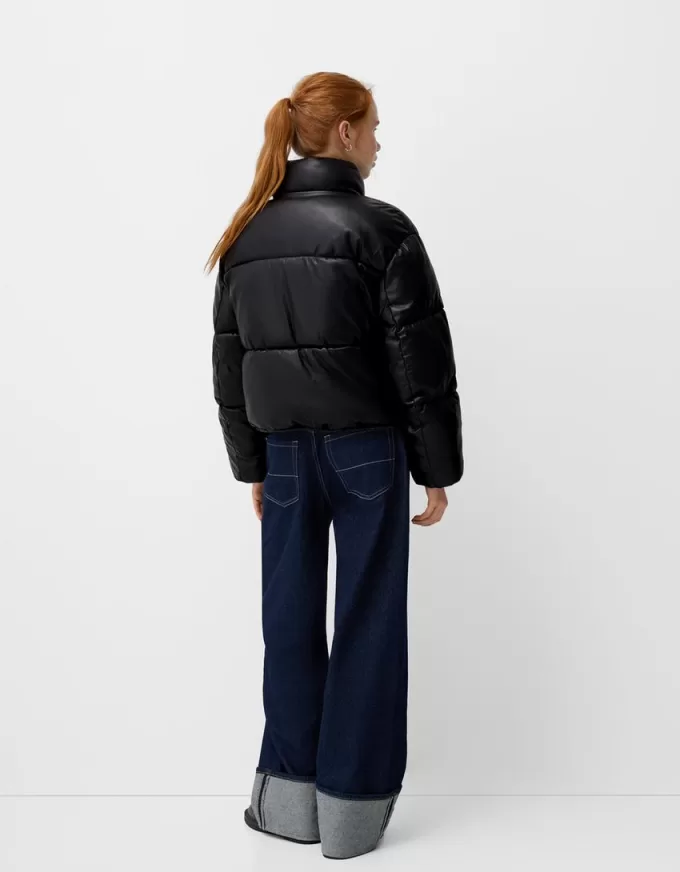 Faux leather puffer jacket Faux leather puffer jacket