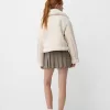 Faux shearling biker jacket