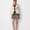 Faux shearling biker jacket