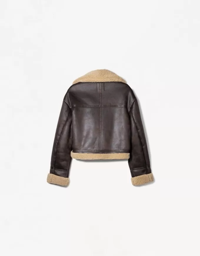 Faux shearling biker jacket Faux shearling biker jacket