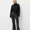 Flared faux leather pants Flared faux leather pants