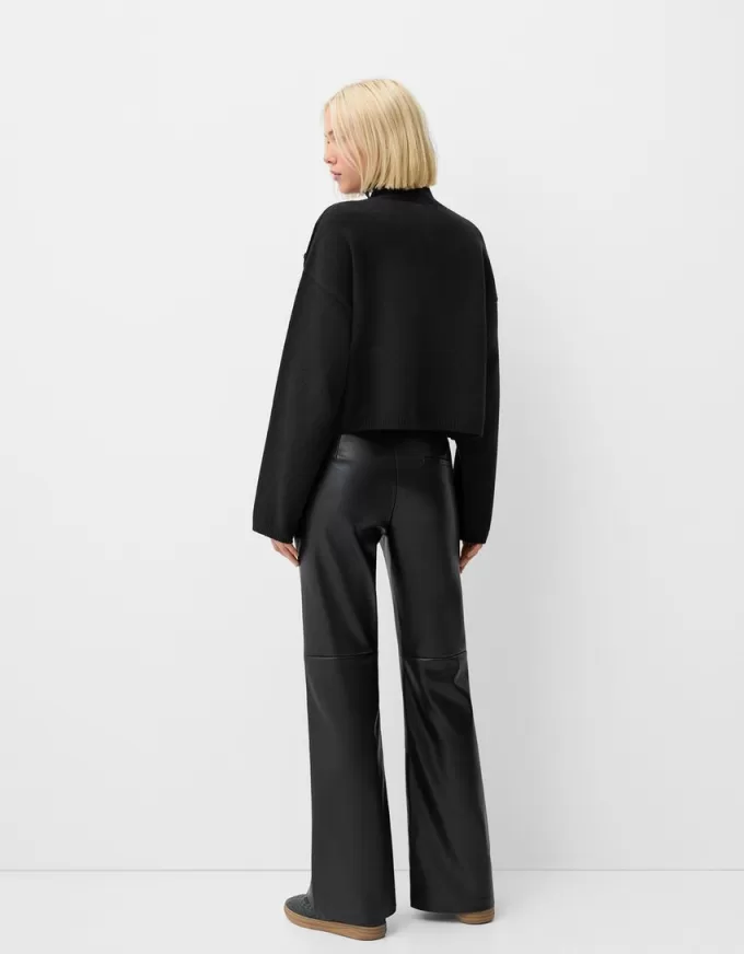 Flared faux leather pants Flared faux leather pants