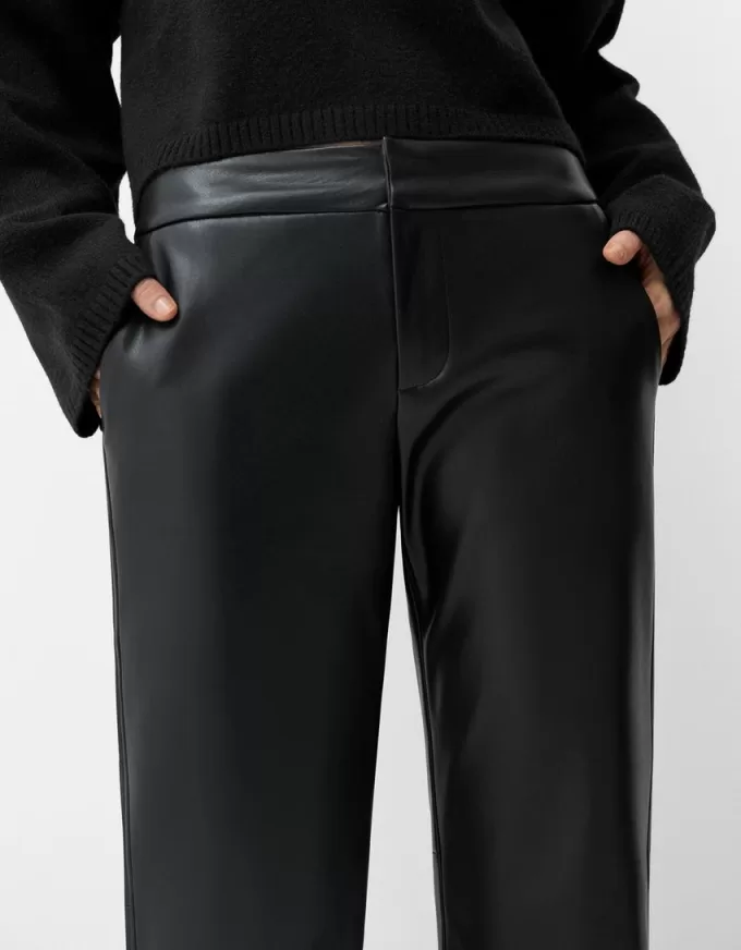 Flared faux leather pants Flared faux leather pants