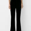 Flared velvet pants