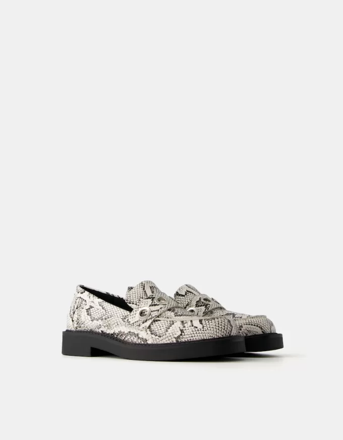 Flat animal-print loafers Flat animal-print loafers