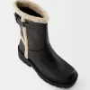 Flat ankle boots with faux shearling detail Flat ankle boots with faux shearling detail