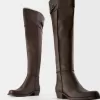 Flat over-the-knee boots
