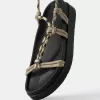 Flat rope sandals