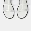 Flat sandals with ring details Flat sandals with ring details