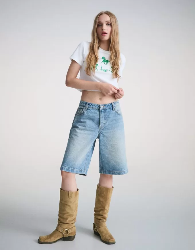 Flat slouchy biker boots