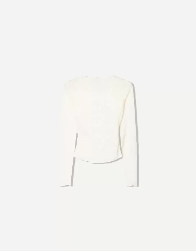 Gathered long sleeve T-shirt Gathered long sleeve T-shirt