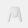 Gathered long sleeve polyamide T-shirt Gathered long sleeve polyamide T-shirt