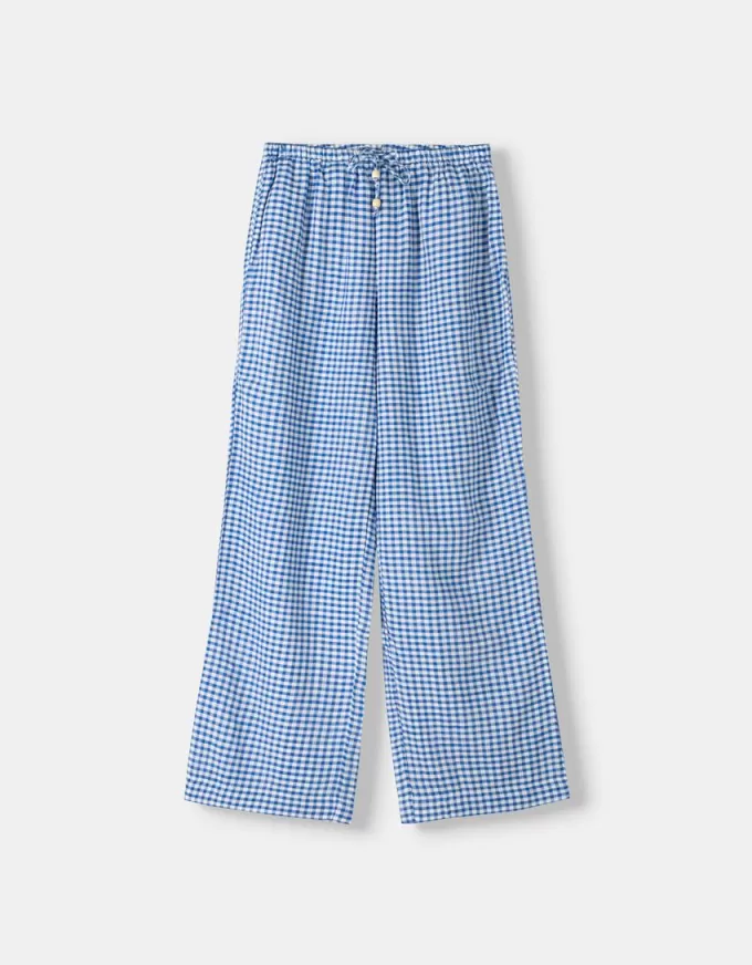 Gingham check pants Gingham check pants