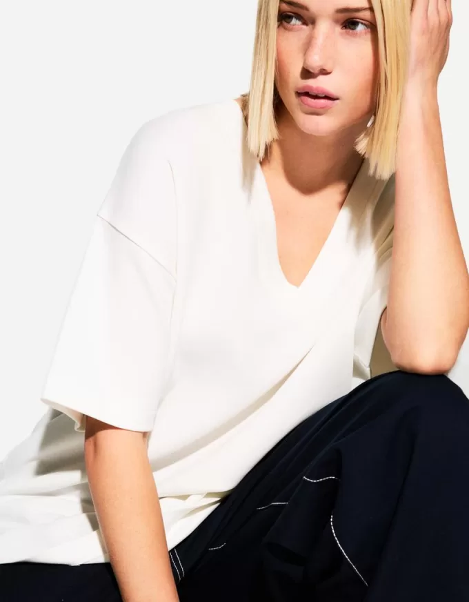 Heavy cotton V-neck short sleeve T-shirt Heavy cotton V-neck short sleeve T-shirt