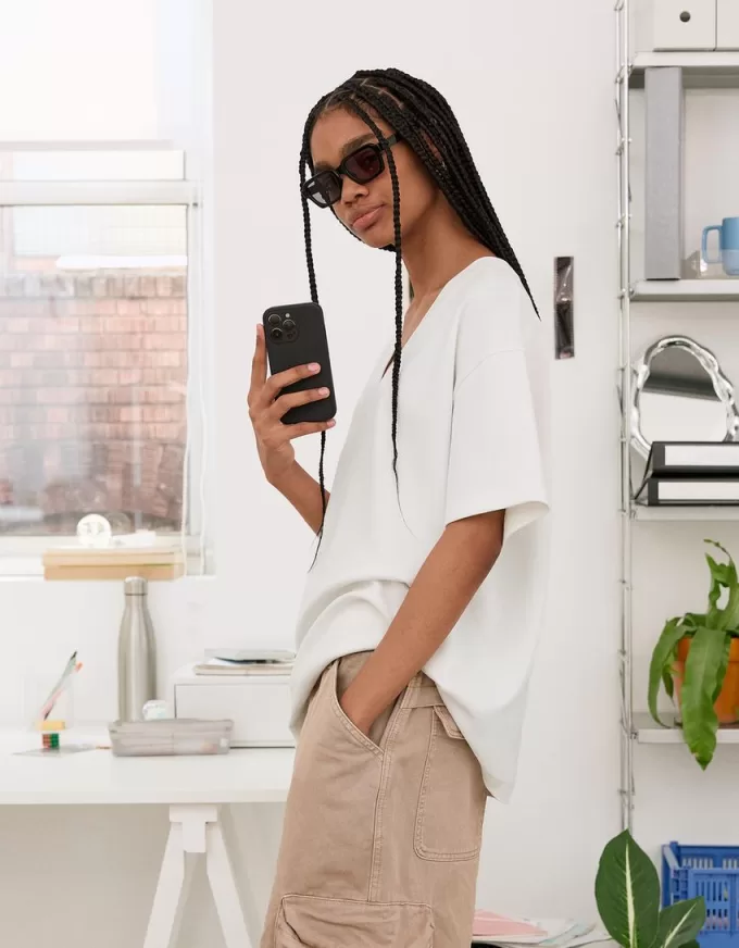 Heavy cotton V-neck short sleeve T-shirt Heavy cotton V-neck short sleeve T-shirt