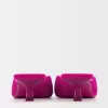 Heeled velvet mules Heeled velvet mules